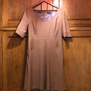 Brown wool dress